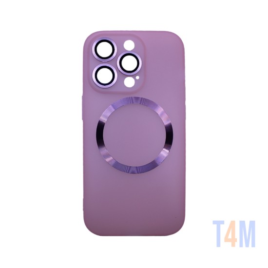 Capa Magnética com Lente de Câmara para Apple iPhone 14 Pro Rosa